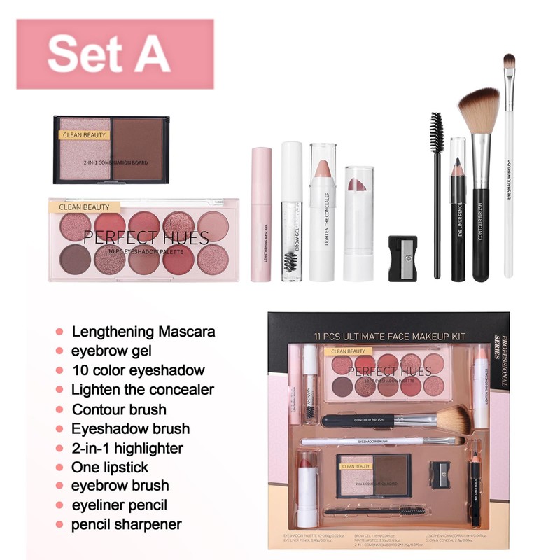 All-in-one Makeup Set for Women, Portable Make Up Set for