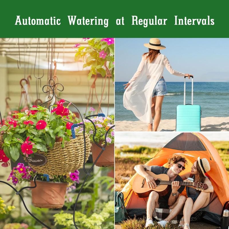 Solar Automatic Drip Irrigation System Kit, DIY Irrigation System for