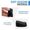 WORCAS 2 Pcs Key Fob Case Carbon Fiber Pattern Silicone