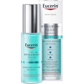 💧 Eucerin Hyaluron Filler Moisture Booster – Gel Hidratante con Ácido Hialurónico 💧30 ml | hidratar 30 ml | Hidratación Profunda y Larga Duración