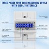 Nastopee 3 Phase Electricity Meter, Three-Phase Meter, DIN Rail Electricity
