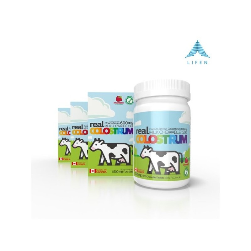 LifeN Real Chewable 1500 3 bottles / 라이프엔 리얼초유츄어블 1500