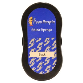 FeetPeople Professional Shine Sponge, Black, 2 Pack