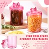 Meanplan 2 Pack Glass Candy Jar Storage Containers with Airtight