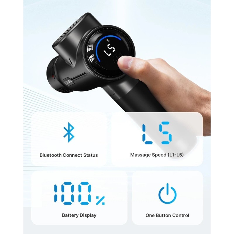 RENPHO Massage Gun with Heat & Cold Muscle Deep Tissue