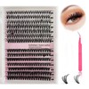 Fluffy Eyelash Extension Kit Thick Cluster Lashes Mink 9-16MM CC