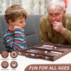 Backgammon Set 2 players, Classic Board Games with Leather Case,