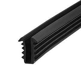 Gordon Glass Black Shower Door Replacement Glazing Vinyl Spline for 1/4" Glass - 18 ft