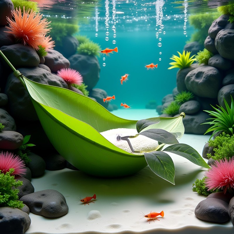 Green Betta Fish Leaf Pad,Plastic Plant Betta Hammock Leaf Bed,Simulating