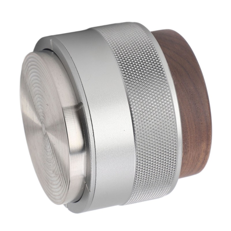 Coffee Distributor Tamper Constant Pressure 304 Stainless Steel Wood Handle