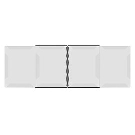 RAUYIVANY Music Folder, Sheet Music Folder, Office Folder, writable, Spiral Binding, A4 Size 40 Pockets, Also Used for Writing, Drawing and modifying and Storing Files (Black)