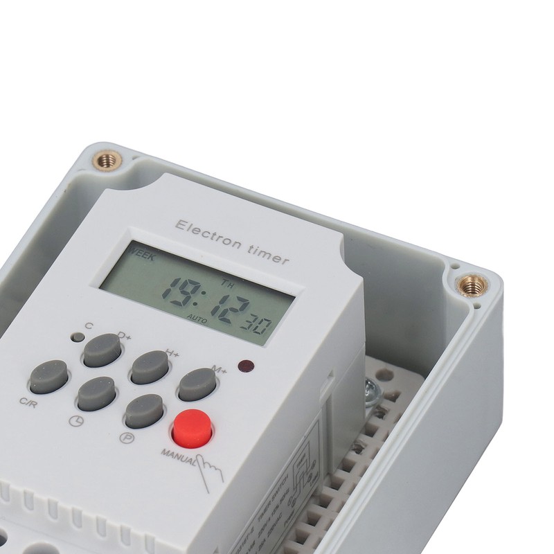 Swimming Pool Pump Timer Waterproof Digital Timer Box Programmable Time