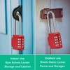 Combination Padlock Heavy Duty Lock - BeskooHome[2Pack] 2.5inch Long Shackle