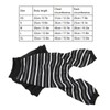 Dog Pajamas Warm Comfortable Stretchy 4 Legs Striped Dog Pajamas
