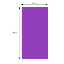 DecorRack 12 Rectangular Tablecloths BPA-Free Plastic, 54 x 108 inch, Dining Table Cloth, Rectangle Table Cover for Parties, Picnic, Camping and Outdoor, Disposable or Reusable, Purple (12 Pack)