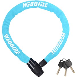 Chain Lock, Heavy Duty Anti-Theft Chain Lock, 2.72 Ft Security Locks with 3 Keys, Waterproof Lock Chain for Scooter, Motorcycle, Door, Gate, Fence