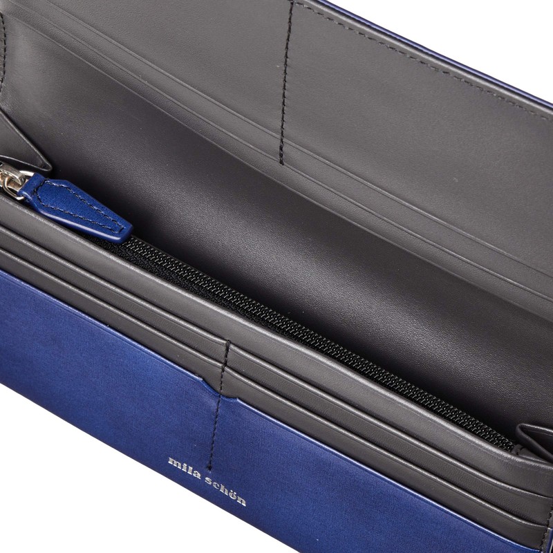 Mirashawn MSMW8RT1 EMBOSS Long Cover Wallet, navy