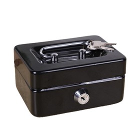 Cash Box for Small Businesses, Wear-resistant Money Cash Box with Lock, Cash Boxes & Check Boxes, Money Storage Box, Cash Safe Boxes for Cash and Valuables Security Home