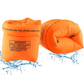 DELUXEFOX Arm Ring, Arm Buoy, Arm Helper, Arm, Float, Swimming Aid, Swimming Aid, Children's Swimming Aid, Adult Arm Float, Strong Buoyancy, For Toddlers, Unisex, Swimming Aid, Swimming Equipment,