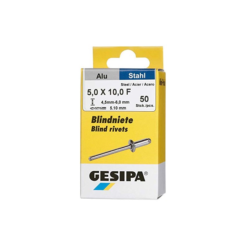 Gesipa blind rivet mini-pack aluminum / steel 5 x 10