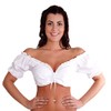 Trachtl.de Ertex GbR Dirndl Blouse in White with Drawstring Carmen