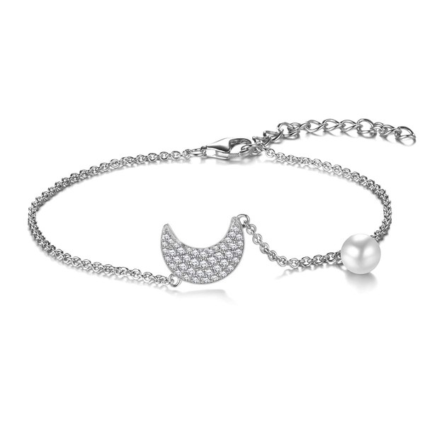 LOVANS 925 Sterling Silver Differ Shape Bracelet Lucky Love Symbol