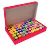 KRUZZEL 60 Piece Plastic Stamp Set for Children Self-Inking Animals