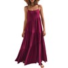 ANRABESS Women Summer Casual Loose Sleeveless Sundress Spaghetti Strap Flowy