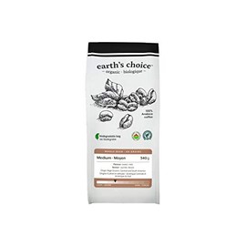 Earth's Choice, Organic Coffee, Medium Whole Bean, 340g