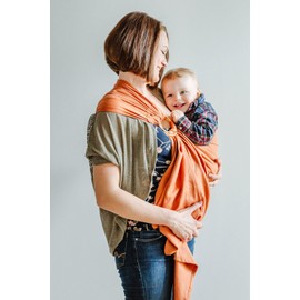 Shabany Ring sling, carrier sling, 100% organic cotton for newborns up to 15 kg including threading instructions -