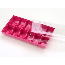 Macaron Packaging Fuchsia Pack of 12