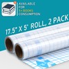 Chell 2 Pack Clear Contact Paper Roll for Books, 17.5in