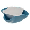 2-Piece Set Double Bowl Plastic Serving Dishes Set with Drainer