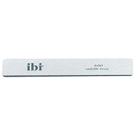 IBI 100 Jumbo Zebra Cushion File (100/100) for Professionals | Washable and Sanitizable Nail File | 100 Grit (10PCS)