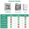 4" Metal Dryer Vent Cover for Exterior Wall, Stainless Steel