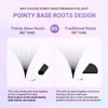 NAGARAKU 5D Ready-Made Fan Eyelashes, 320 Fans Volume, Premade Fans
