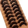 VOCOAK Mink Lashes Fluffy 18mm D Curl Dramatic False Strip