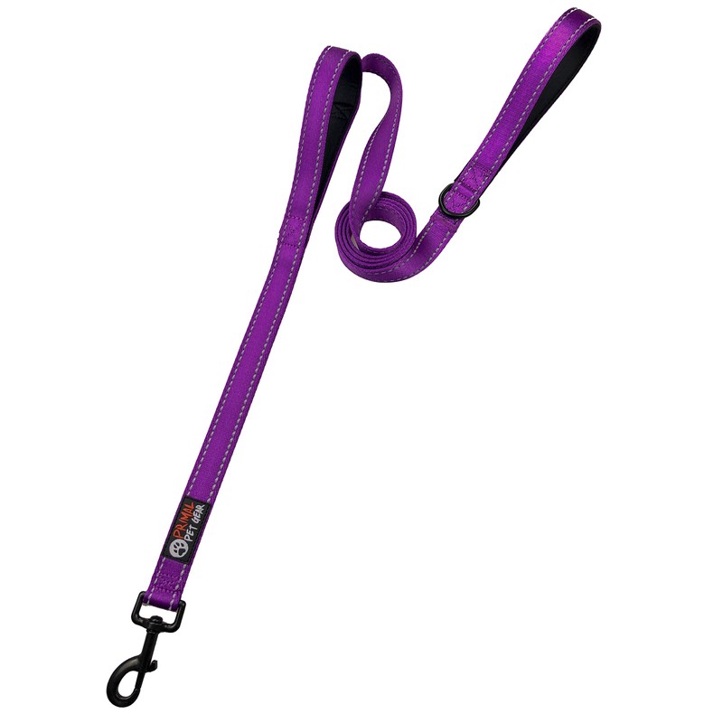 Primal Pet Gear Dog Leash 6ft Long,Traffic Padded Two Handle,Heavy