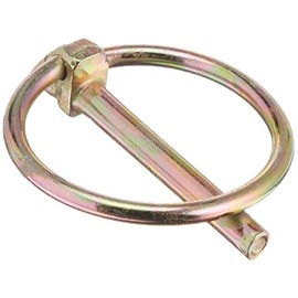 DOUBLE HH 81911 Category 0 Yellow Zinc Plated Lynch Pin, 3/16"