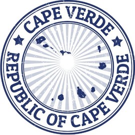 Cape Verde Grunge Stamp Car Bumper Sticker Decal 5" x 5"