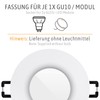SSC-LUXon BEDA Recessed Spotlight Frame IP65 for GU10 or Module