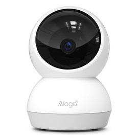 Alaga Security Indoor Cam 2K Indoor Surveillance Camera, WiFi, Swivelling, Indoor Camera Surveillance with Night Vision Includes Three Months Cloud Storage