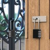 Padlocks with Code, 4 Digit Combination Padlock Ooutdoor, Weatherproof Heavy