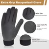 Intra-FIT Extra Grip Racquetball Glove, Quick-Dry Breathable Pickleball Gloves Dark