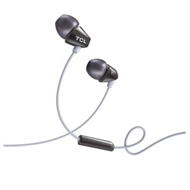 TCL SOCL100BK Socl 100 in-Ear Earbuds Wired Headphone with Passive Noise Isolation and Built-in Mic - Phantom Black