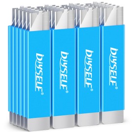 DIYSELF Box Cutters, 24 Pack Box Cutter Retractable, Box Cutter Knife with Single Edge Razor Blade, Utility Knife All Metal Shell, Box Opener for Packages, Boxes, and Paper, Work Knife for Men (Blue)