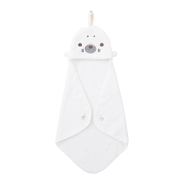 Libuhahato 17814-12 Pocket Towel, Animal Pucking Towel, Seal (Total Length: