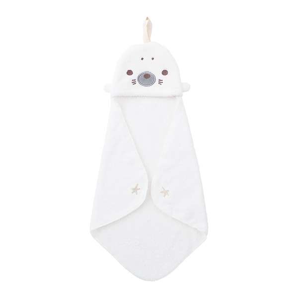 Libuhahato 17814-12 Pocket Towel, Animal Pucking Towel, Seal (Total Length: Approx. 11.8 inches (30 cm), Absorbent, Quick Drying, Soft