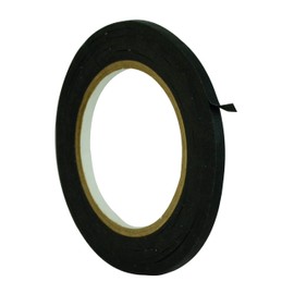 WOD MTC5 Colored Masking Tape, Black, 1/4 inch x 60 yds. Colorful Teacher Painters Tape for Fun DIY Art & Crafts, Lab Labeling, Writable & Classroom Decorations