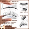 JIECAI Magnetic Eyelashes with Applicator No Glue Needed Lashes Natural